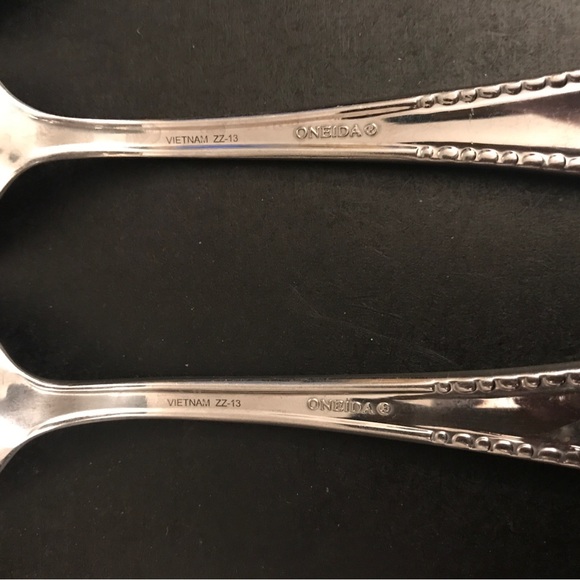 Oneida Pebblebrook ZZ-13 Stainless Flatware Mixed Lot Of 20 Knife Forks Spoons - Picture 8 of 14